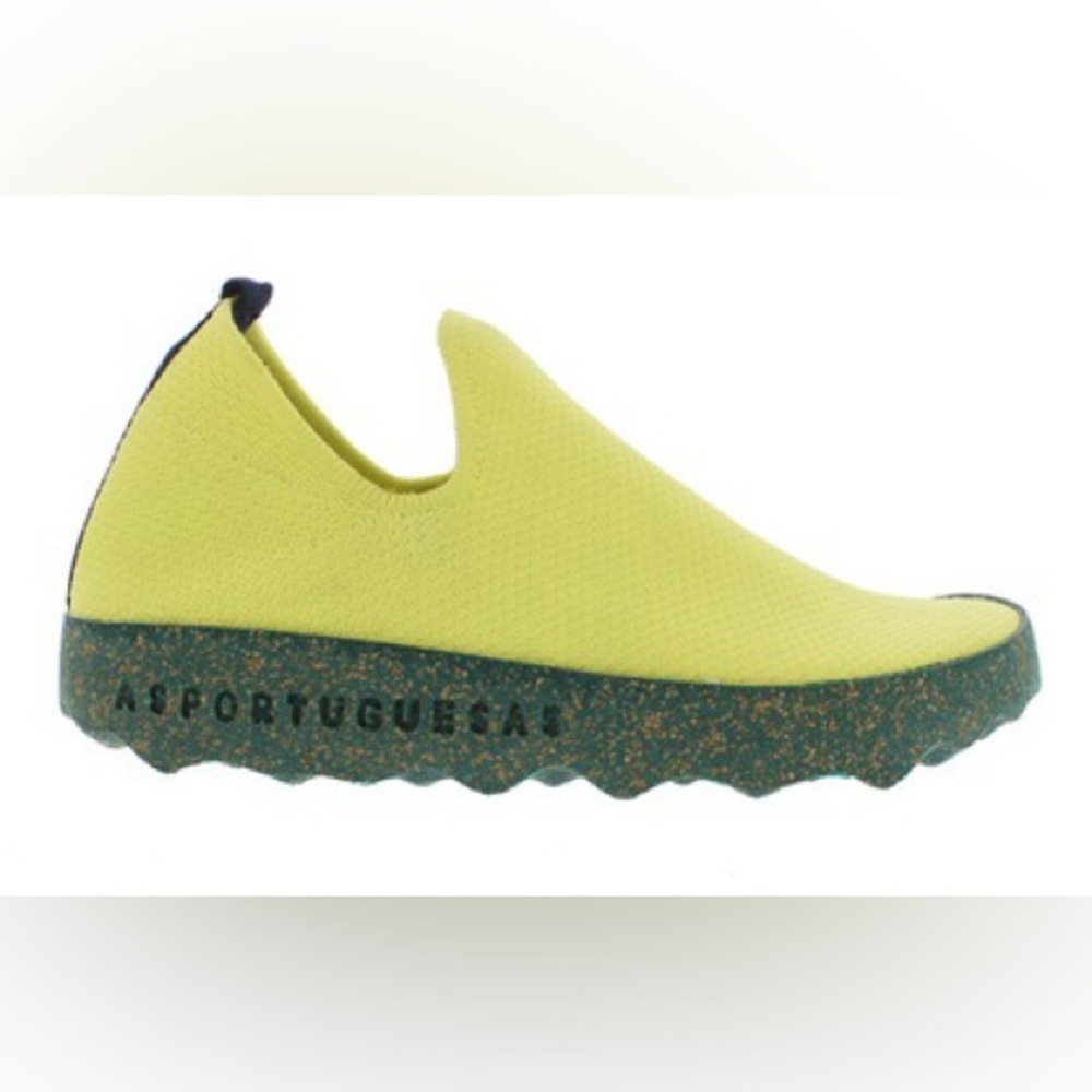 Asportugesas Women’s Yellow Slip-On Trainer Care Shoes Size 39 EU